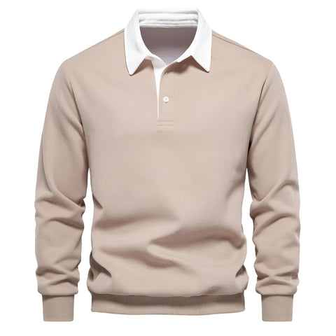 Jason - Stylish Polo Collar Sweater