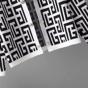 Avery™ - Chic Retro Maze Plaid O-Collar 3-Piece Suit