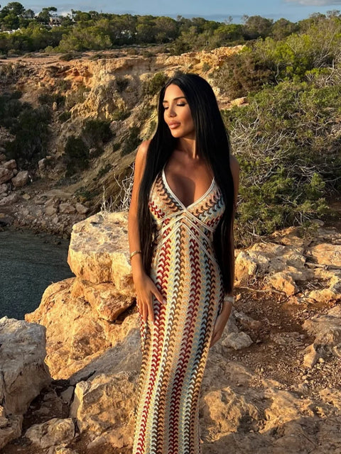 Monalissa | Colorful Spaghetti Strap Dress