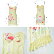 Kim | Yellow Floral Dress