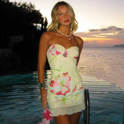 Kim | Yellow Floral Dress