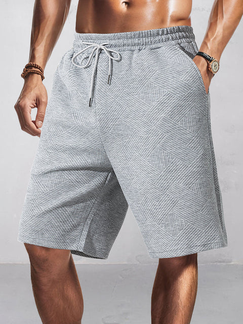 Ryan - Stylish Jacquard Textured Shorts