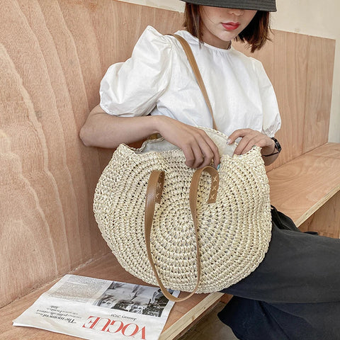 Sophie™ - Versatile Straw Tote Bag