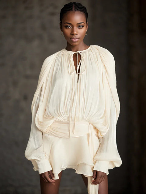 Esther | Stylish Mini Dress with Sleeves