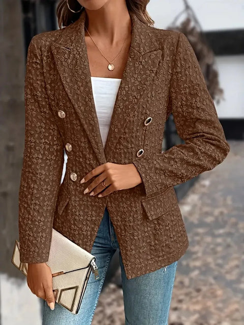Savannah™ - Chic Vintage Double Breasted Blazer with Pockets