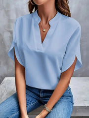 Thalia™ – Elegant Soft-Tailored Blouse
