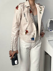 Sophia™ - Chic Floral Jacket with Artisan Touches