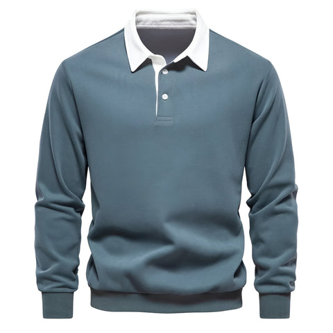 Jason - Stylish Polo Collar Sweater