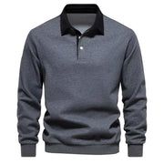 Jason - Stylish Polo Collar Sweater