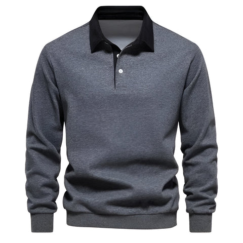 Jason - Stylish Polo Collar Sweater