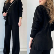 Sophie™ - Cozy V-neck Knit Co-ord Set