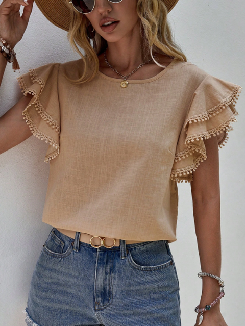 Samantha - Chic Linen Blouse