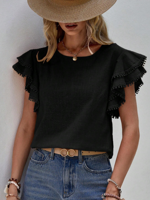 Samantha - Chic Linen Blouse