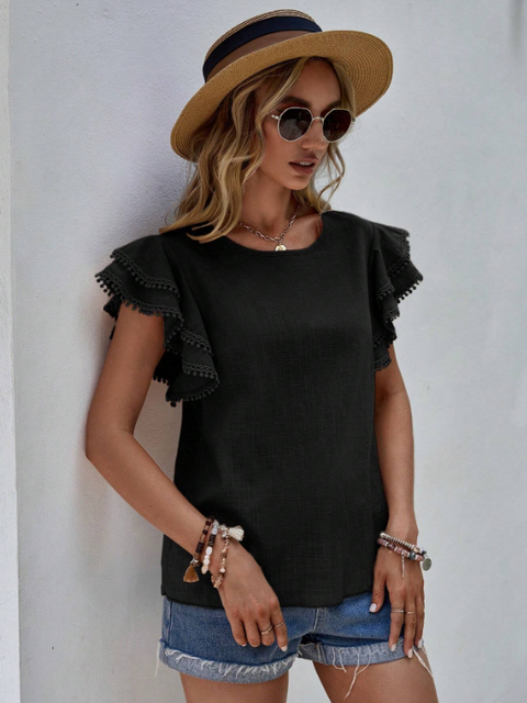 Samantha - Chic Linen Blouse