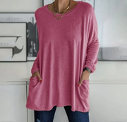 Ava™ | Oversized Casual Tunic Top with Pockets