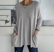 Ava™ | Oversized Casual Tunic Top with Pockets