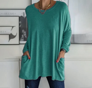 Ava™ | Oversized Casual Tunic Top with Pockets