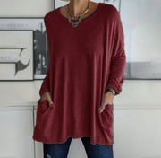 Ava™ | Oversized Casual Tunic Top with Pockets