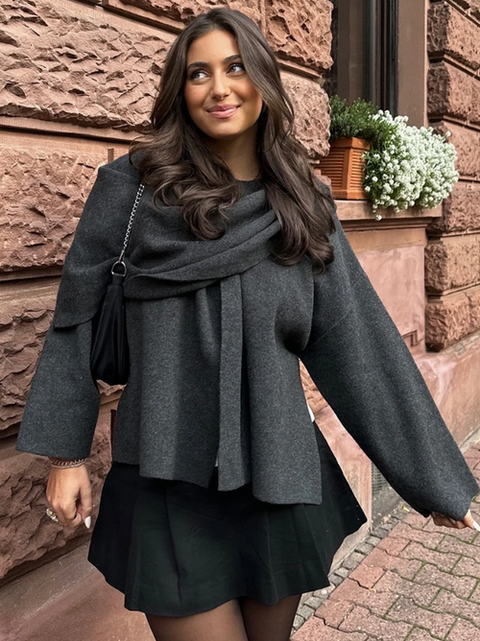 Avery™ - Elegant Luxe Cape Coat