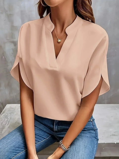 Thalia™ – Elegant Soft-Tailored Blouse