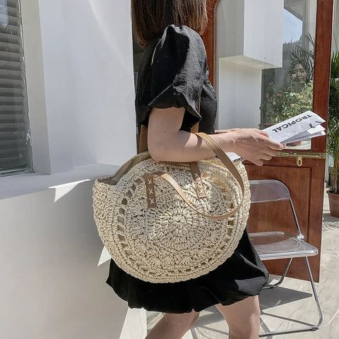 Sophie™ - Versatile Straw Tote Bag