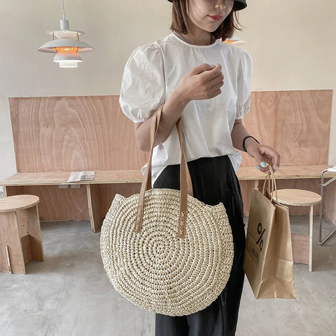 Sophie™ - Versatile Straw Tote Bag