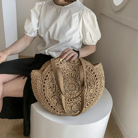 Sophie™ - Versatile Straw Tote Bag