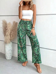 Olivia™ - Retro Floral Wide-Leg Trousers