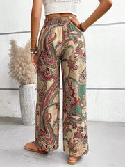 Olivia™ - Retro Floral Wide-Leg Trousers