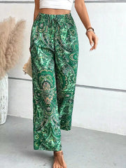 Olivia™ - Retro Floral Wide-Leg Trousers