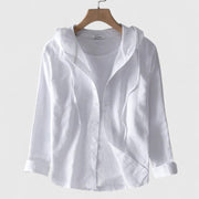 Demi™ – Breezy Hooded Stripe Shirt