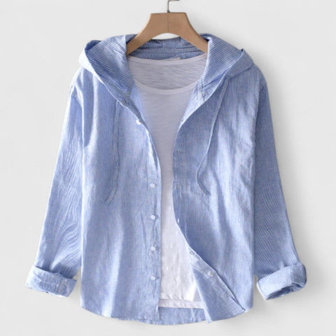Demi™ – Breezy Hooded Stripe Shirt