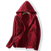 Avery™ - Ultra Cozy Coral Fleece Hoodie