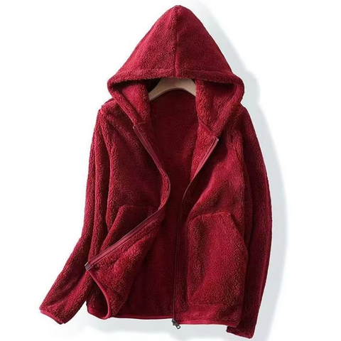 Avery™ - Ultra Cozy Coral Fleece Hoodie
