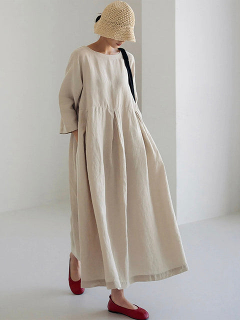 Sophie™ - Casual Linen Dress with Pockets