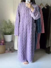 Abigail™ - Cozy Jacquard Fleece Winter Dress