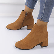 Colette™ – Comfortable ankle boots with a square heel