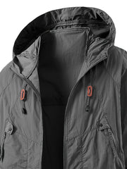 Carter™ - Waterproof Windbreaker Jacket with Adjustable Hood for Outdoor Adventures