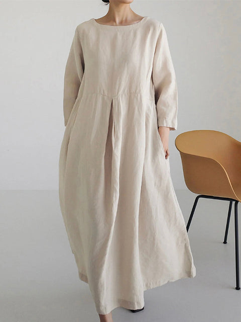 Sophie™ - Casual Linen Dress with Pockets