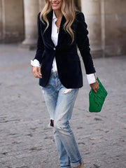 Olivia™ - Chic Velvet Blazer