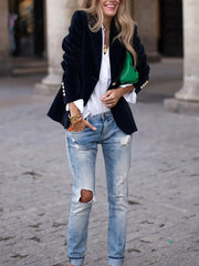 Olivia™ - Chic Velvet Blazer