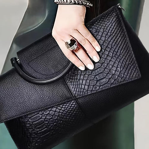 Grace™ Classic | Luxe Croc-Embossed Bag