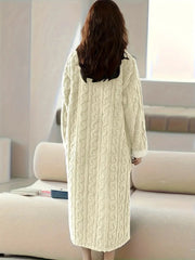 Abigail™ - Cozy Jacquard Fleece Winter Dress