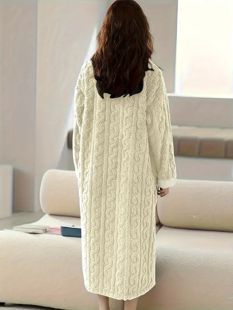 Abigail™ - Cozy Jacquard Fleece Winter Dress