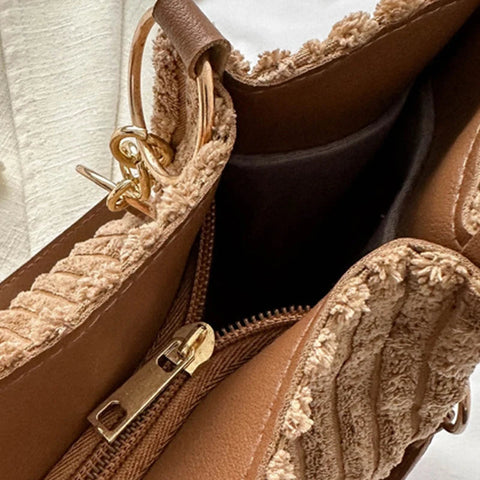 Layla™ - Chic Corduroy Tote Bag