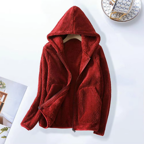 Avery™ - Ultra Cozy Coral Fleece Hoodie