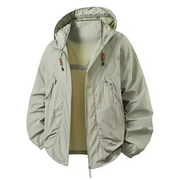 Carter™ - Waterproof Windbreaker Jacket with Adjustable Hood for Outdoor Adventures