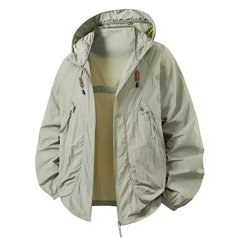 Carter™ - Waterproof Windbreaker Jacket with Adjustable Hood for Outdoor Adventures