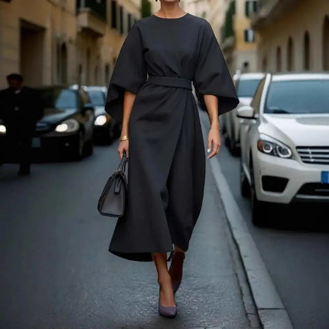 Isabella™ – Cozy Everyday Round Neck Dress