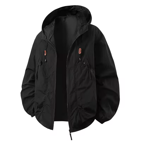Carter™ - Waterproof Windbreaker Jacket with Adjustable Hood for Outdoor Adventures